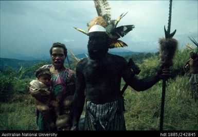 Man, woman and child