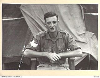 WEWAK AREA, NEW GUINEA. 1945-06-28. SERGEANT F. CAREW, 6 MILITARY HISTORY FIELD TEAM ATTACHED HEADQUARTERS 6 DIVISION