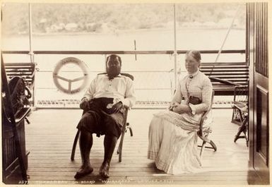 Thakambau on board "Wairarapa" - Levuka - Fiji