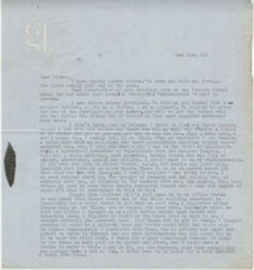 Letter from Gertrude Sanford Legendre, February 19, 1943