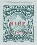 Stamp: New Zealand - Niue Half Penny