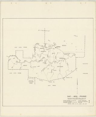 P.N.G. sub-provincial boundaries (Sheet East Sepik province)