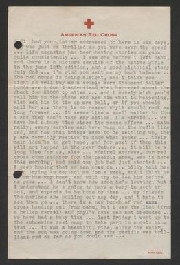 [Letter from Cornelia Yerkes, August 21, 1945]