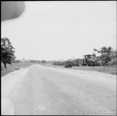 Train carrying sugar cane, Viti Levu, Fiji, 1966 / Michael Terry