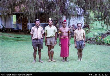 New Guinea - Rongo, Yagaria informants and Reverend Rench
