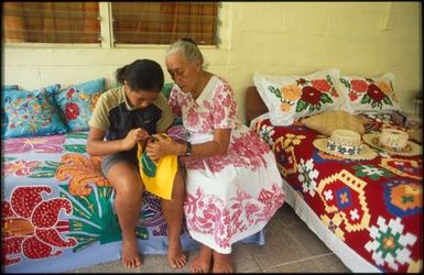 Mareta Matamua and great-grandaughter Nastashjia