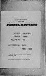 Patrol Reports. Central District, Abau, 1958-1959