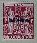 Stamp: New Zealand - Rarotonga Ten Shillings