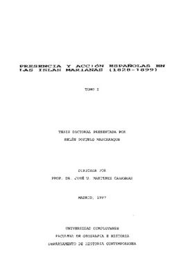 Spanish presence and action in the Mariana Islands (1828-1899)