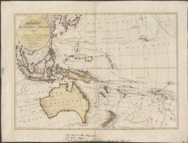 Karte von Australien oder Polynesien : nach den Zeichnungen Reisebeschreibungen, und Tagebucher der vorzuglichsten Seefahrer bis 1789 entworffen im Jahr 1792 / Weigel und Schneiderschen Handlung