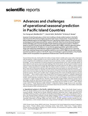 Advances and Challenges of Operational Seasonal Prediction in Pacific Island Countries