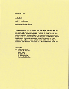 Memorandum from Mark H. McCormack to Richard R. Alford