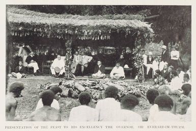 Presentation of the feast to his Excellency the Governor, Sir Everard-Im-Thurn