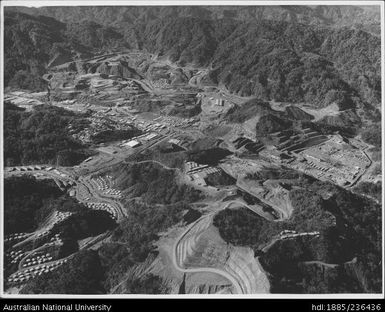 A general view of Bougainville Copper Pty. Ltd.'s Panguna mine site