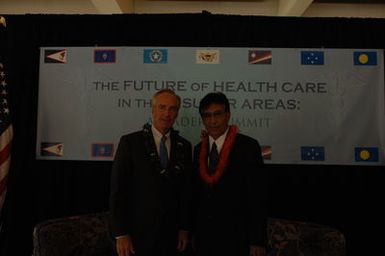 [Assignment: 48-DPA-09-29-08_SOI_K_Isl_Conf_Lead] Participants in the Insular Areas Health Summit [("The Future of Health Care in the Insular Areas: A Leaders Summit") at the Marriott Hotel in] Honolulu, Hawaii, where Interior Secretary Dirk Kempthorne [joined senior federal health officials and leaders of the U.S. territories and freely associated states to discuss strategies and initiatives for advancing health care in those communinties [48-DPA-09-29-08_SOI_K_Isl_Conf_Lead_DOI_0659.JPG]