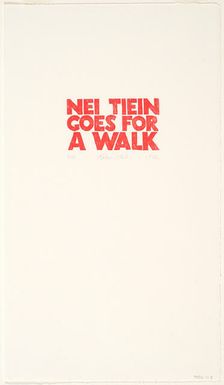 Robin White - Nei Tiein Goes for a Walk