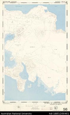 Papua New Guinea, Woodlark Central, Survey Index 56, 1:50 000, 1974