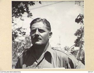 CAPE PUS, NEW GUINEA. 1945-09-29. LIEUTENANT COLONEL I. HUTCHISON, COMMANDING OFFICER 2/3 INFANTRY BATTALION