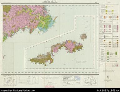 Fiji, Soil Map of Fiji, South-western Viti Levu, Vatulele and Beqa, Sheet 7, 1961, 1:126 720