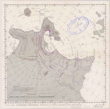 Vunakanau Aerodrome, New Britain, C.I.U., T-42 (map)