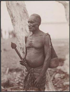 The chief of Buala, Ysabel, Solomon Islands, 1906 / J.W. Beattie