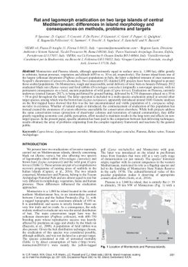 Rat and lagomorph eradication on two large islands of central Mediterranean: differences in island morphology and consequences on methods, problems and targets