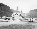 R/V Horizon moored at a dock in American Samoa