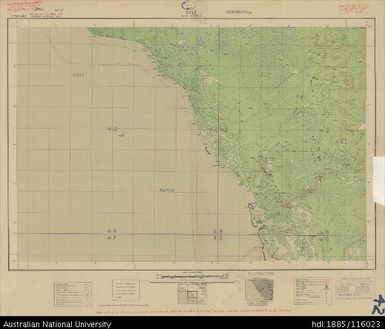 Papua New Guinea, Southern New Guinea, Yule, 4 Mile Strategic series, 1942, 1:253 440