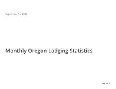 2024-07 Oregon lodging statistics