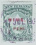 Stamp: New Zealand - Niue Half Penny