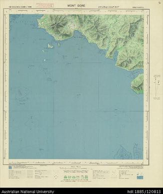 New Caledonia, Mont Dore, Sheet SF-58-XVII-2c, 1:50 000