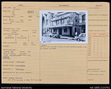 Richmond Hotel Lismore card 6 side 2