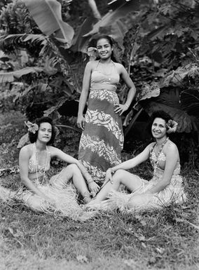 [Three Pacific Island women portrait]