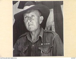 CAPE WOM, WEWAK AREA, NEW GUINEA. 1945-10-17. CORPORAL L.B. VIVIAN, RECORDER, 6 MILITARY HISTORY FIELD TEAM, HEADQUARTERS 6 DIVISION
