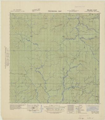 Provisional map, northeast New Guinea: Pelama East (Sheet Pelama East)