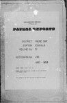 Patrol Reports. Milne Bay District, Esa'ala, 1957 - 1958