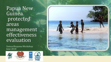 Papua New Guinea protected areas management effectiveness evaluation.