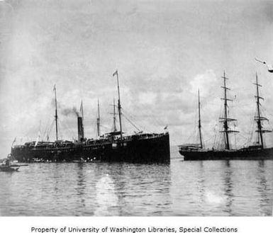 The USS NEWPORT, Hawaii, probably 1898