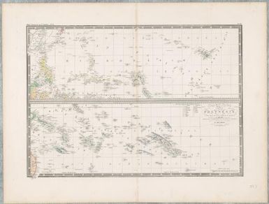 Carte particuliere de la Polynesie (parties Orientale et Septentrionale de l'Oceanie / dressee par A. Brue Geographe ; revue par E. Levasseur membre de l'Institut