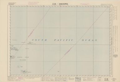 Australian aeronautical map: Vanikoro (Sheet C12)