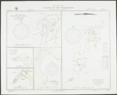 Plans in the Marianas, North Pacific Ocean : from a Japanese Government chart published in 1921 / Hydrographic Office, U.S. Navy