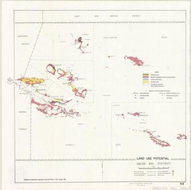 Land use potential: Milne Bay District (Sheet 4.2)