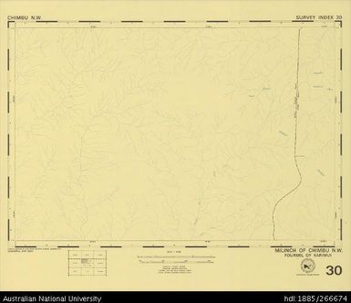 Papua New Guinea, Chimbu NW, Survey Index 30, 1:50 000, 1973