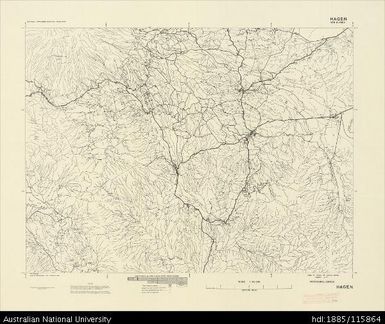 Papua New Guinea, Hagen, Provisional map, Sheet NMP-58-020, 1957, 1:63 360