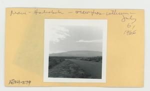 [View from isthmus in Hawaii, envelope IE24-279]