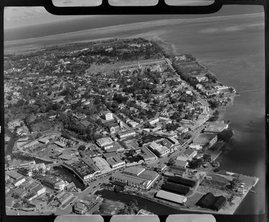 Wharves and city, Suva, Fiji