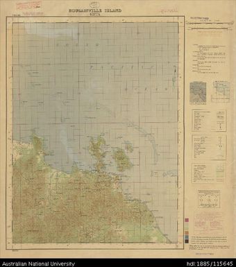 Papua New Guinea, Bougainville Island, Kieta, 1 Inch series, Sheet 3120, 1945, 1:63 360