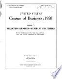 United States census of business: 1958