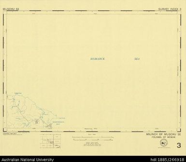 Papua New Guinea, Muschu SE, Survey Index 3, 1:50 000, 1973