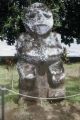 French Polynesia, stone sculpture in Papeete